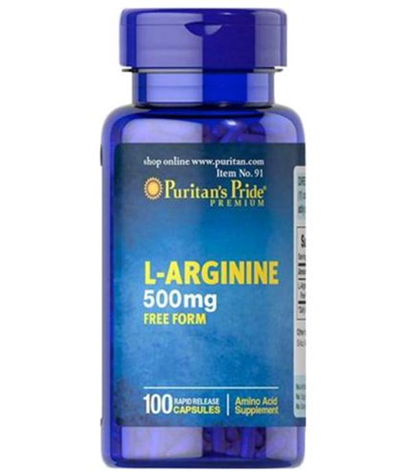 Puritan's Pride L-Arginina 1000 mg - 100 kaps. - cena, opinie, dawkowanie