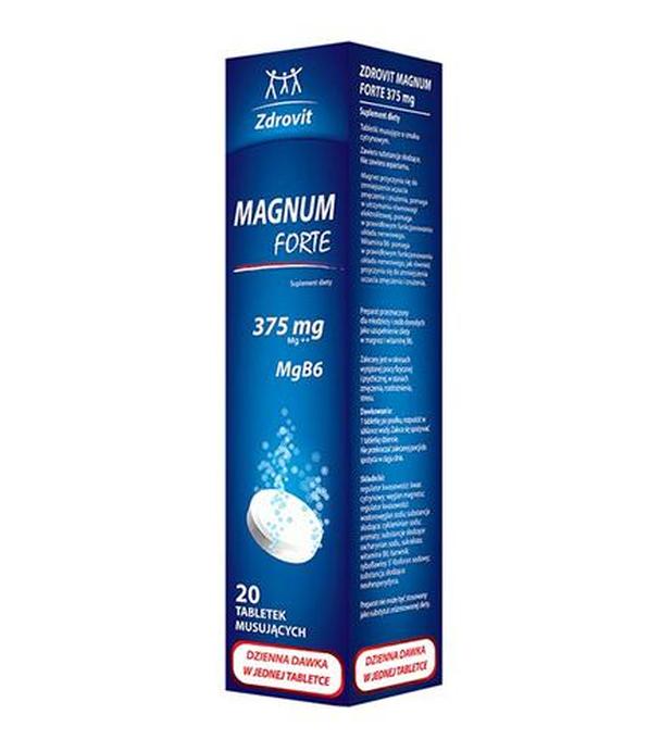 ZDROVIT MAGNUM FORTE 375 mg - 20 tabl. mus.