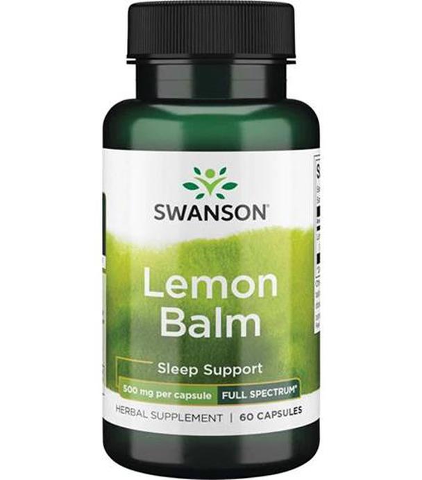 SWANSON Full Spectrum Lemon Balm - 60 kaps.