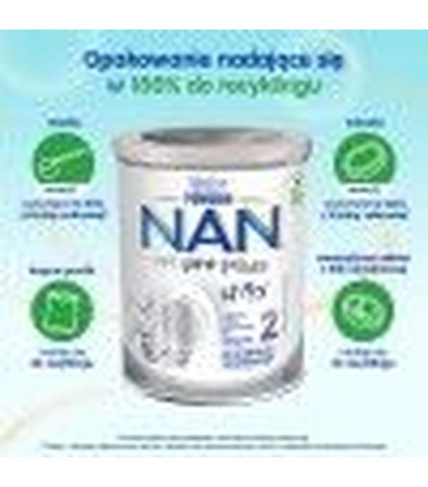 Nestle NAN OPTIPRO Plus 2 HM-O Mleko następne dla niemowląt powyżej 6 miesiąca, 6X800 g (puszka)