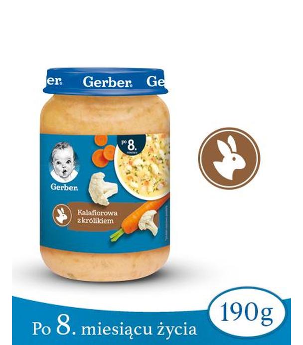 GERBER Kalafiorowa z królikiem po 8 miesiącu - 190 g