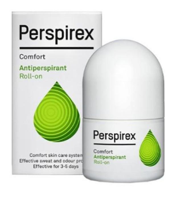 Perspirex Comfort Antyperspirant, 20 ml - cena, opinie, stosowanie