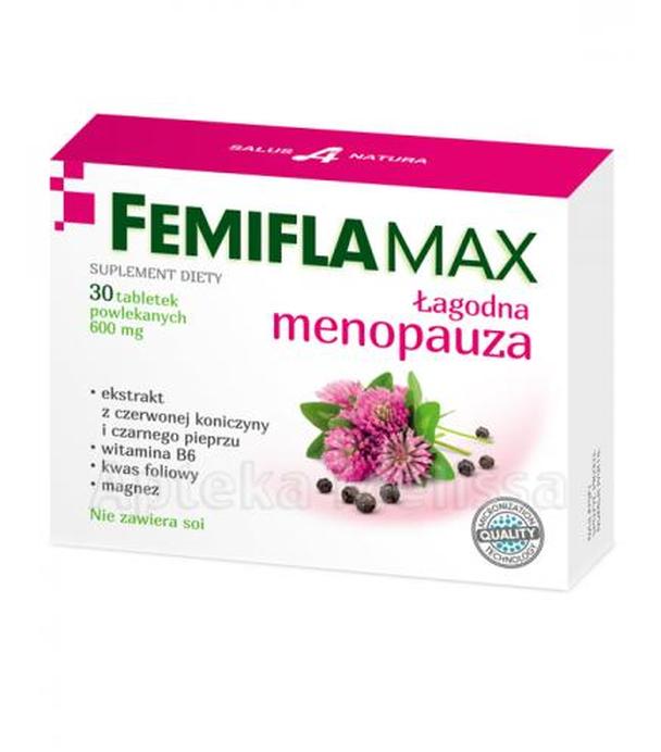 FEMIFLAMAX Łagodzi uporczywe skutki menopauzy - 30 tabl.