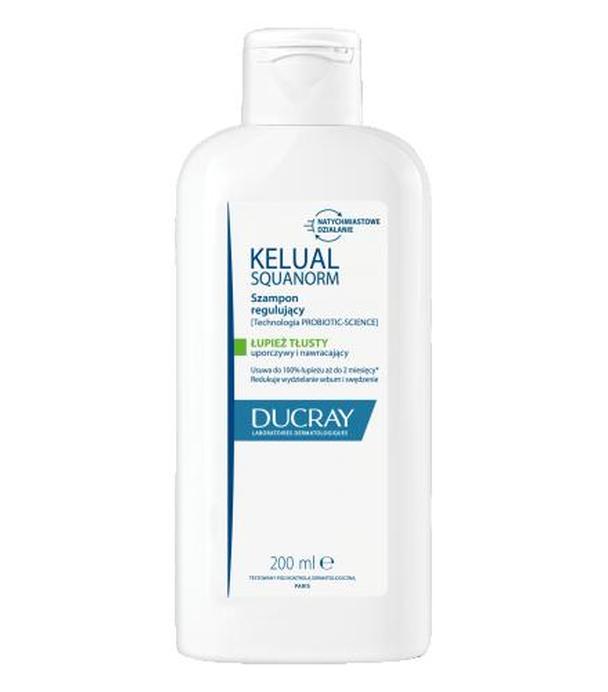 Ducray Kelual Squanorm, Szampon regulujący łupież tłusty, 200 ml