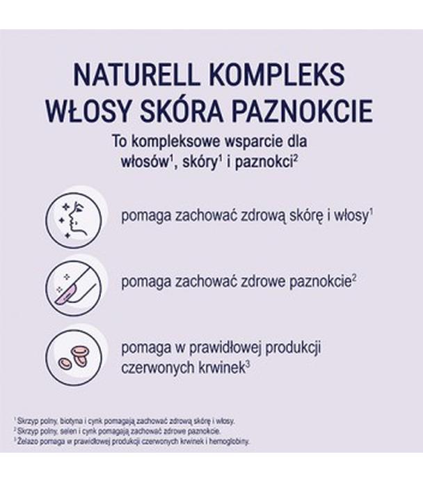 Naturell Kompleks Włosy Skóra Paznokcie, 120 tabletek - ważny do 2025-11-01