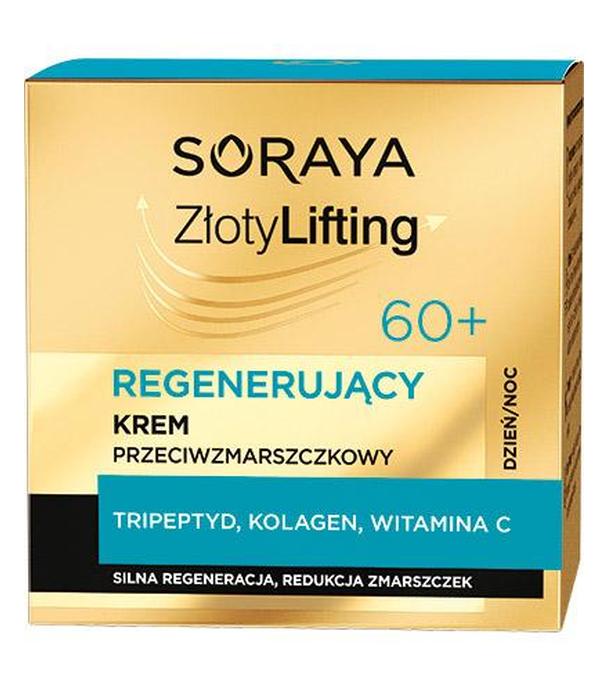 SORAYA Złoty Lifting, Regenerujący Krem Przeciwzmarszczkowy 60+, 50 ml