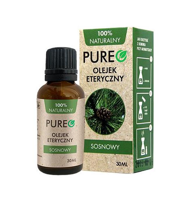 Pureo Naturalny Olejek eteryczny z sosny, 30 ml, cena, opinie, skład - ważny do 2025-08-25