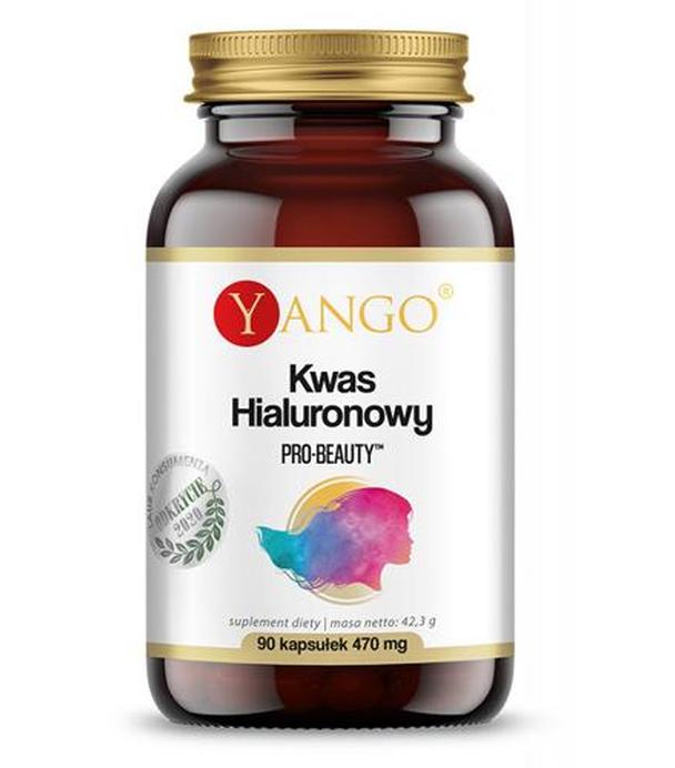 Yango Kwas Hialuronowy Pro-beauty, 90 kaps. - cena, opinie, właściwości