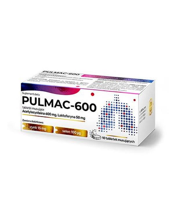 Pulmac-600, 10 tabletek musujących - ważny do 2025-09-04