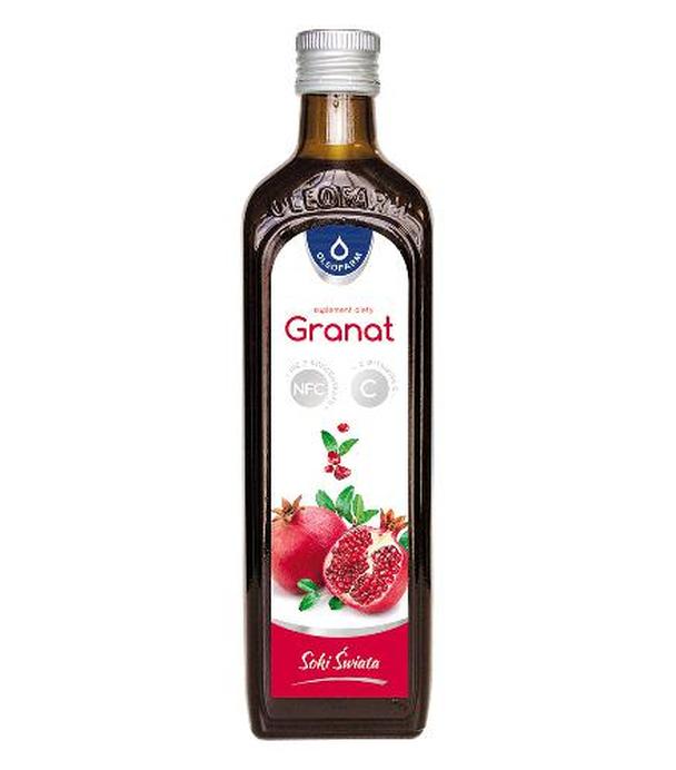 Oleofarm Sok Granat z witaminą C, 490 ml, cena, opinie, wskazania - ważny do 2025-09-30
