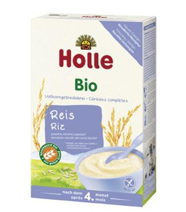 Holle Bio Kaszka ryżowa pełnoziarnista po 4. miesiącu - 250 g Kaszka bezglutenowa - cena, opinie, skład