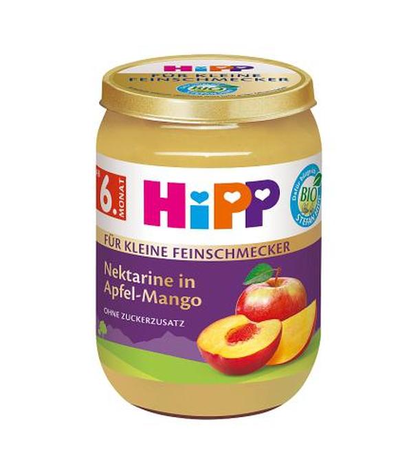 Hipp Jabłka z nektarynką i mango BIO, 190 g, cena, skład, opinie