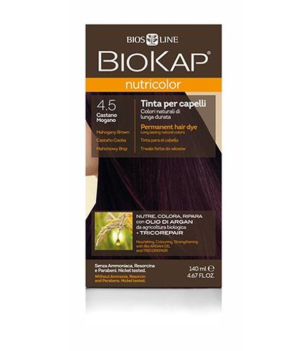 BioKap Nutricolor Farba do włosów 4.5 Mahoniowy Brąz, 140 ml