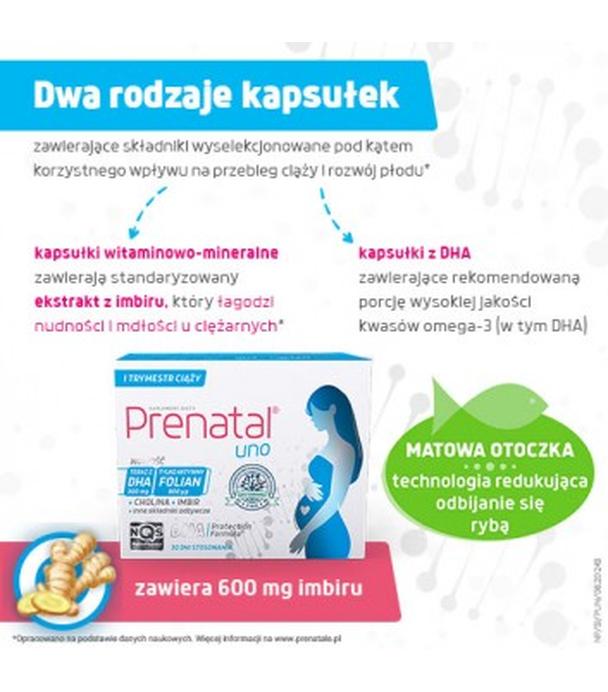 Prenatal Uno, 30 kapsułek + 30 kapsułek