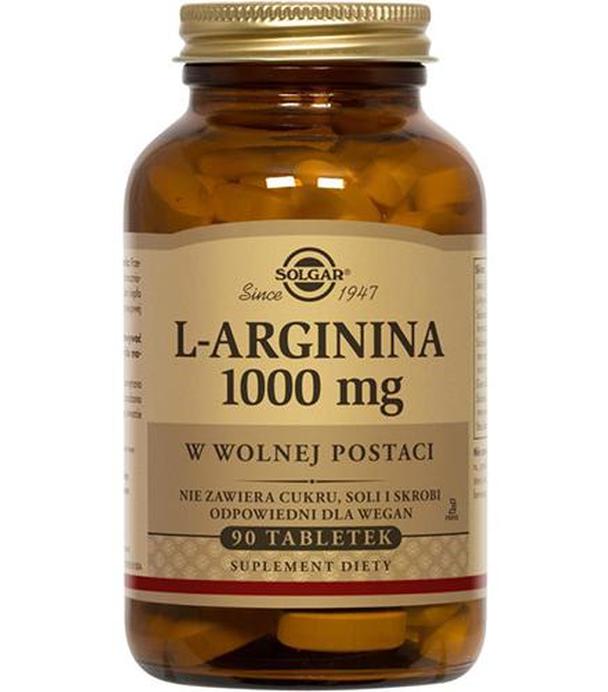 SOLGAR L-ARGININA 1000 mg, 90 tabletek