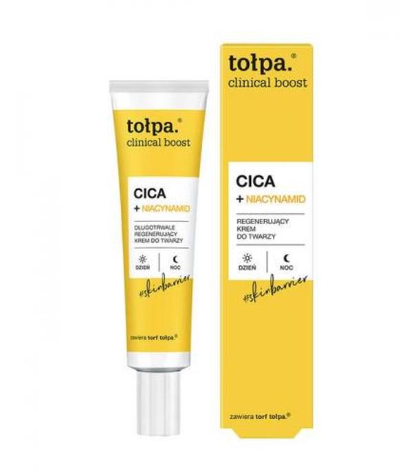 Tołpa Cilinical boost CICA+ Niacynamid, Regenerujący krem do twarzy, 40 ml