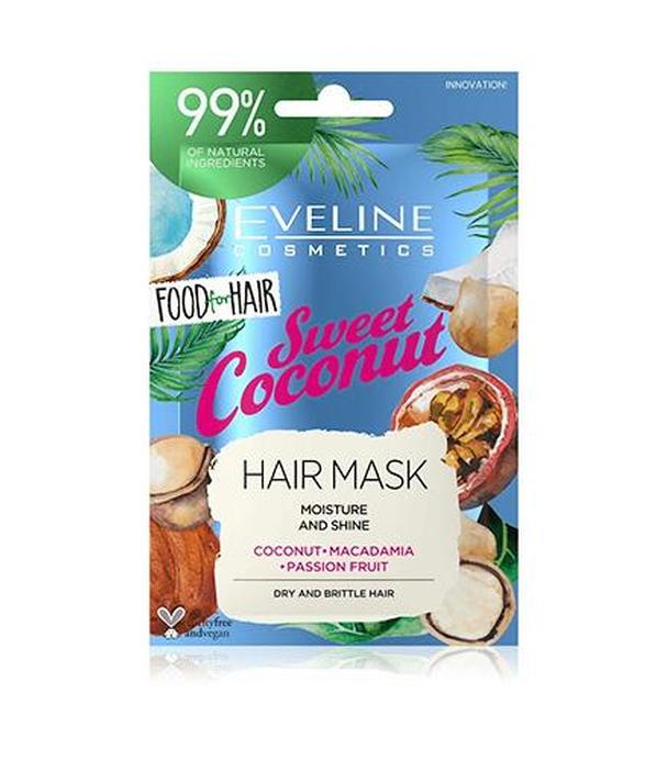 Eveline Food For Hair Sweet Coconut Maska do włosów - 20 ml - cena, opinie, właściwości