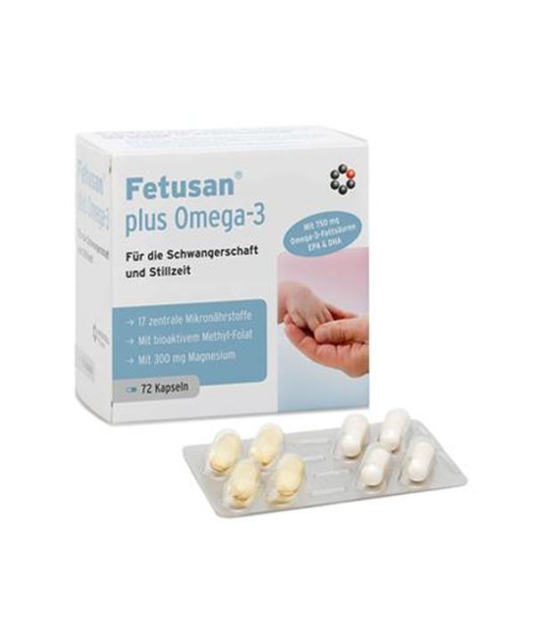 Fetusan plus Omega-3 - 72 kaps. Dla kobiet w ciąży - cena, opinie, wskazania