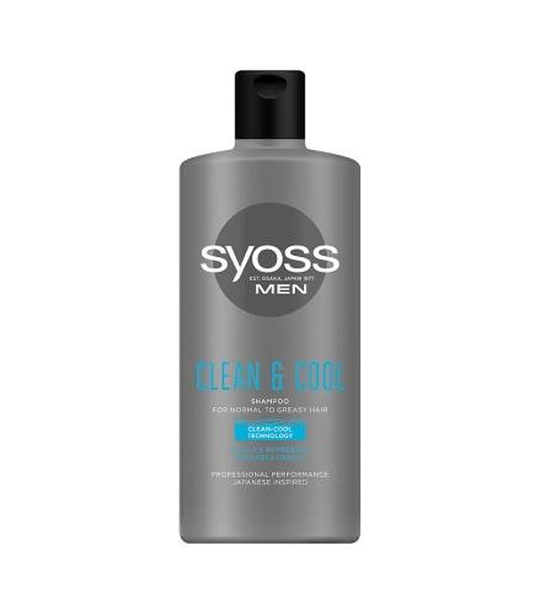 Syoss Men Clean & Cool Szampon do włosów normalnych i przetłuszczających - 440 ml