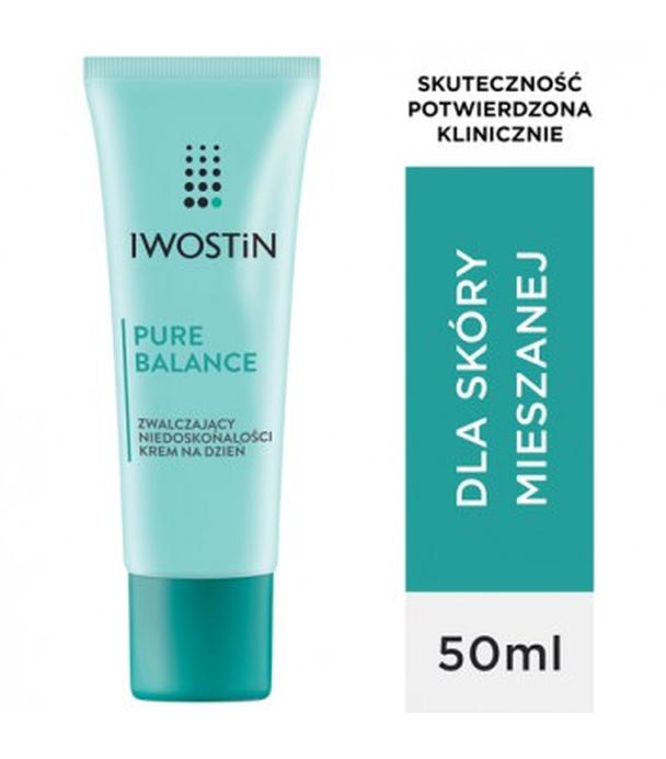 Iwostin Pure Balance zwalczający niedoskonałości krem na dzień, 50 ml, cena, opinie, stosowanie