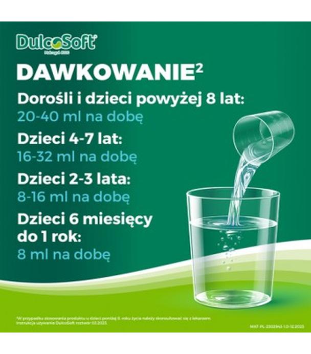 DULCOSOFT Roztwór Doustny, 250 ml. Sposób na zaparcia, cena, wskazania, właściwości