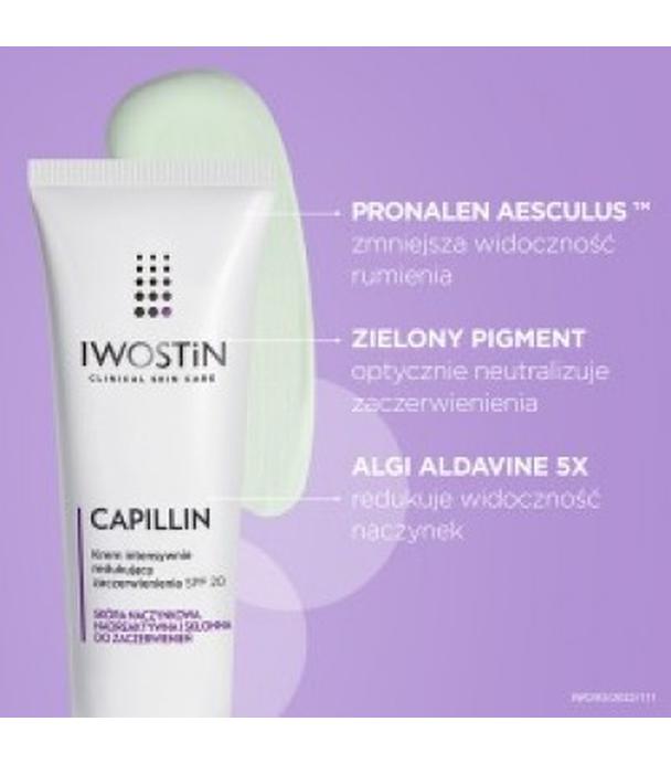 IWOSTIN CAPILLIN Krem intensywnie redukujący zaczerwienienia SPF20 - 40 ml