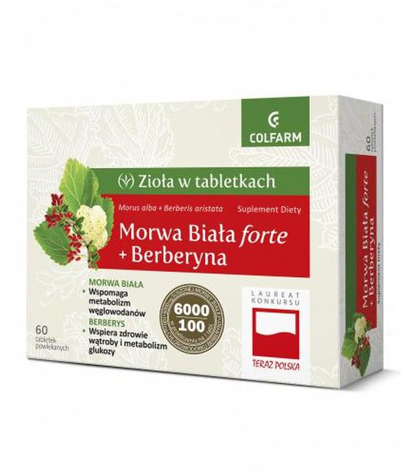 Colfarm Morwa Biała Forte + Berberyna, 60 tabletki