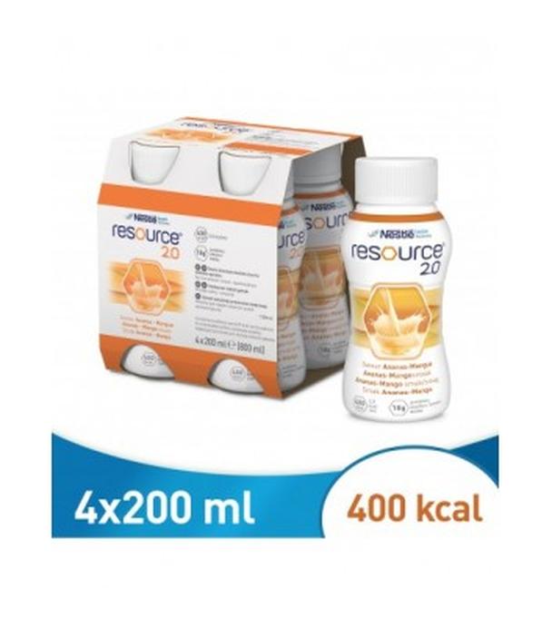 Resource 2.0, płyn o smaku ananas-mango, 4 x 200 ml