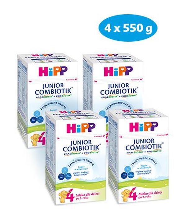 Hipp Junior Combiotik 4 Dla małych dzieci po 2. roku, 4 x 550 g, cena, opinie, właściwości