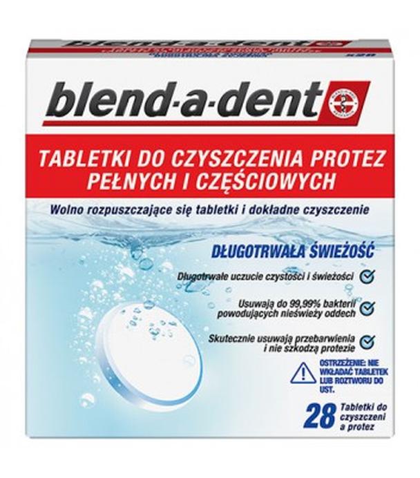 Blend-a-dent Tabletki do czyszczenia protez pełnych i częściowych, 28 tabletek