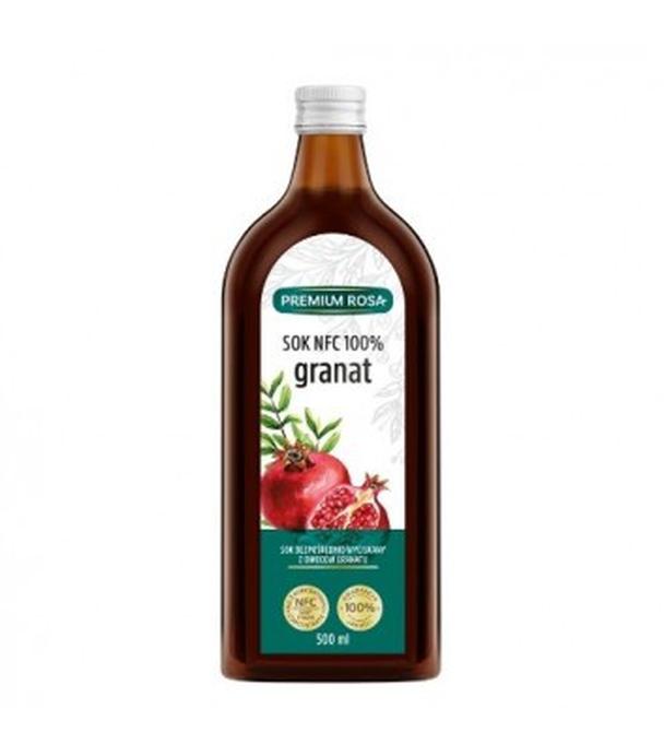 Premium Rosa Granat Sok bezpośrednio wyciskanych z owoców granatu 100% - 500 ml