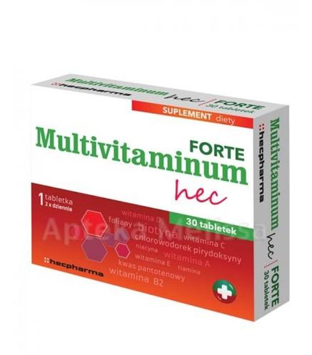 MULTIVITAMINUM HEC FORTE - 30 tabl.  - ważny do 2025-08-30