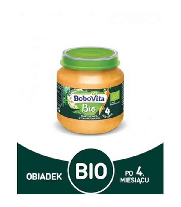 BoboVita Bio Marchewka z kalafiorkiem po 4 m-cu -125 g Obiadek dla niemowląt - cena, opinie, skład