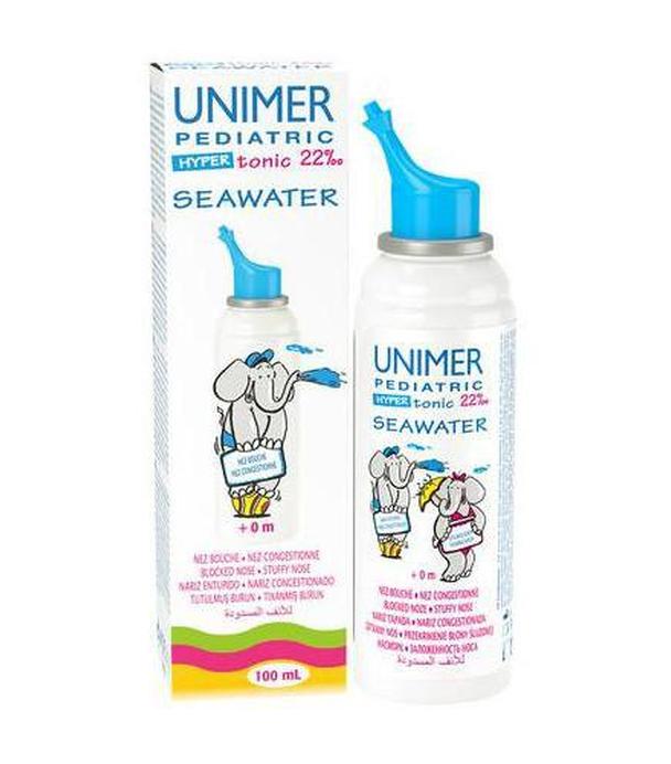 UNIMER PEDIATRIC HYPERtonic Spray do nosa, 100 ml, cena, opinie, wskazania