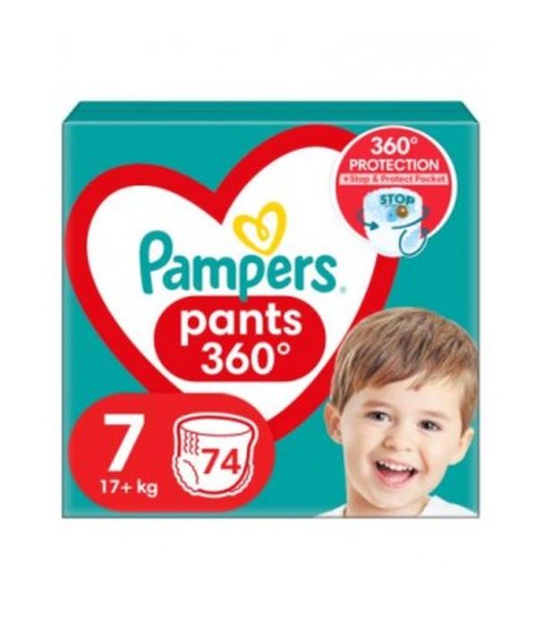 Pampers Pants Pieluchomajtki rozmiar 7, 17 kg+, 74 sztuki