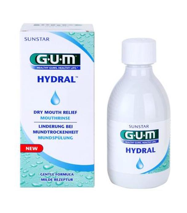 SUNSTAR GUM HYDRAL Płyn do płukania jamy ustnej - 300 ml - przy suchości jamy ustnej - cena, działanie