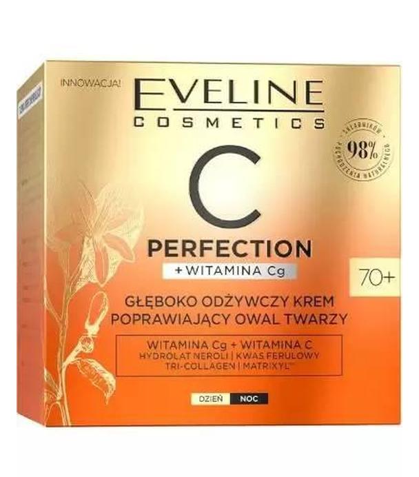 Eveline C perfection głęboko odżywczy krem poprawiający owal twarzy 70+ 50 ml