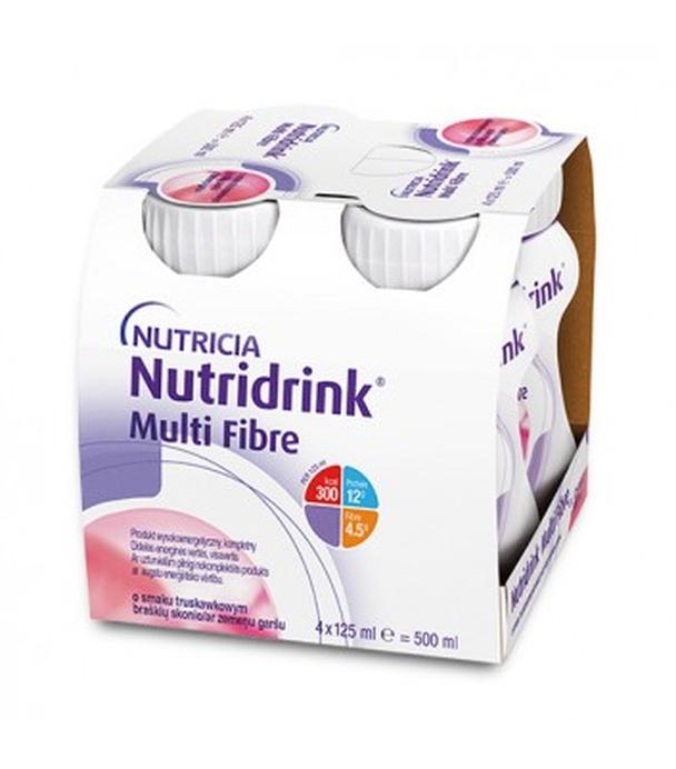 NUTRIDRINK MULTI FIBRE Truskawka, 4 x 125 ml