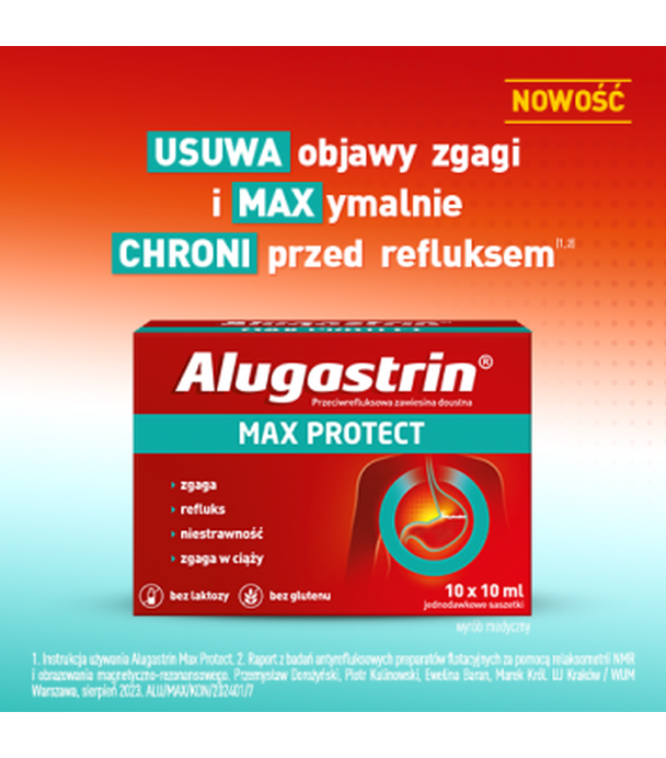 Alugastrin Max Protect 10 ml, 10 saszetek