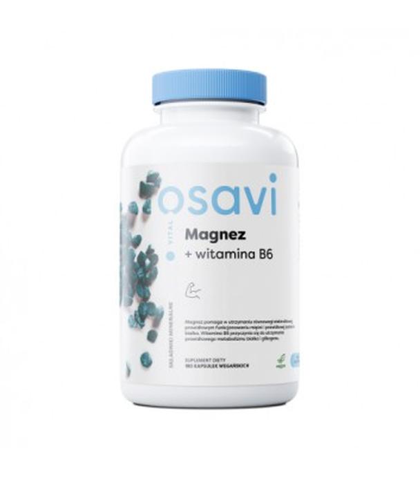 Magnez + Witamina B6, 180 vegan kaps., cena, wskazania, właściwości