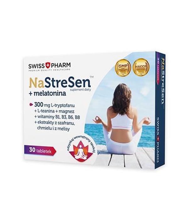 Swiss Pharm NaStreSen + melatonina, tabletki, 30 sztuk