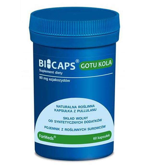 Bicaps Gotu Kola - 60 kaps. - cena, opinie, składniki