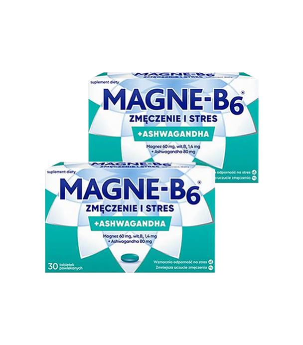 Magne-B6 Zmęczenie i stres, Magnez z ashwagandhą, 2x30 tabletek