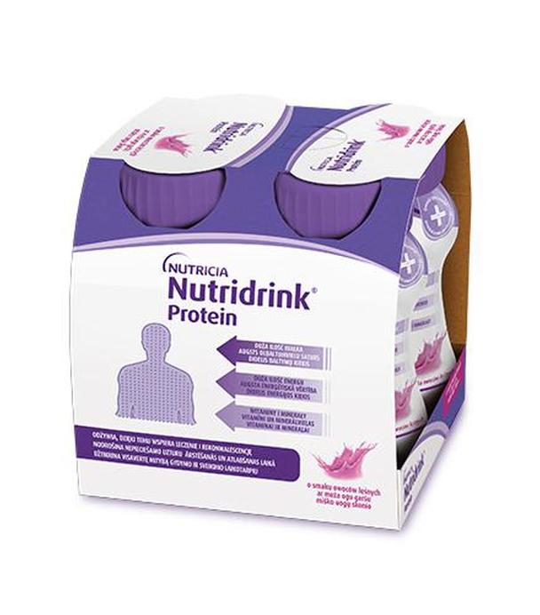 Nutridrink Protein, napój o smaku owoców leśnych, 4 x 125 ml