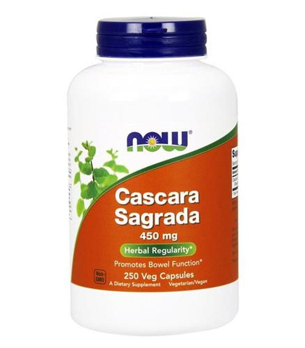 Now Foods Cascara Sagrada 450 mg - 250 kaps. NA układ pokarmowy - cena, opinie, właściwości