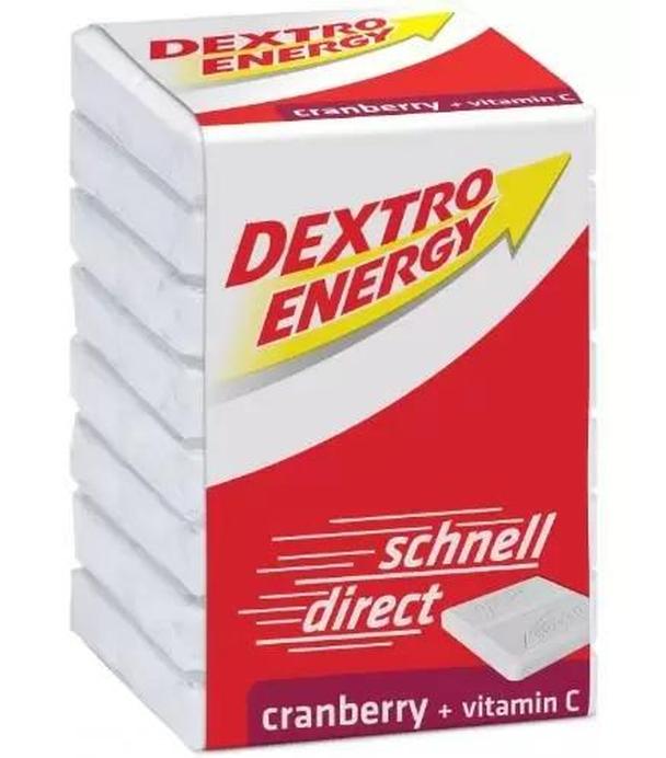 Dextro Energy, żurawina z witaminą C glukoza, pastylki, 8 sztuk