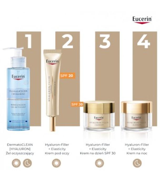 Eucerin Hyaluron-Filler + Elasticity Krem pod oczy do skóry dojrzałej przeciwzmarszczkowy SPF 20, 15 ml