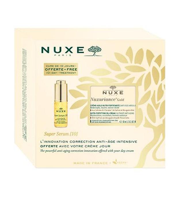 Nuxe Nuxuriance Go Zestaw Krem do twarzy ultraodżywczy olejkowy, 50 ml + Super Serum, 5 ml, cena, opinie, właściwości