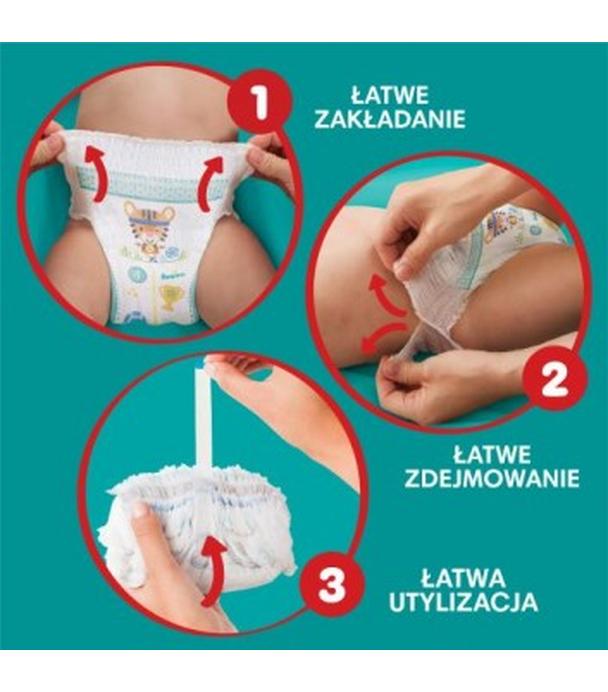 Pampers Pants Pieluchomajtki rozmiar 7, 17 kg+, 74 sztuki