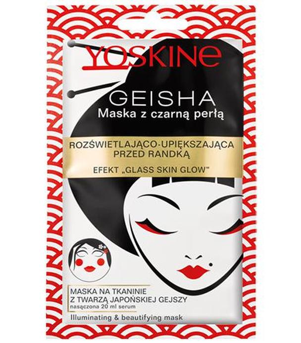 Yoskine Geisha Maska z czarną perłą rozświetlająco-upiększająca - 1 szt. - cena, opinie, właściwości